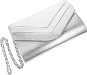 [WESIEVYA] Tote Bag Elegant Evening Bag Envelope Evening Purse Portable Coin Purse Fashion Wallet Change Pouch