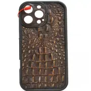 Genuine Leather case for Iphone 16 15 14 13 12 Pro Max Wallet Crocodile Hand M