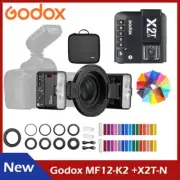 Godox MF12-K2 Macro Flash Speedlight 2.4G Wireless +X2T-N Wireless Flash Trigger