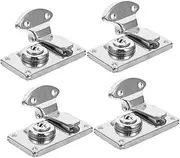 KALLORY 4Pcs Antique Suitcase Locks Retro Iron Hasps for Jewelry Boxes Wooden Cases Hasp Lock for Enhanced Security for Luggage Bags
