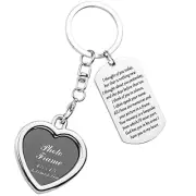 HUTIMY in Memory Gifts Keychain for Men Women Sympathy Gifts for Loss of Silver