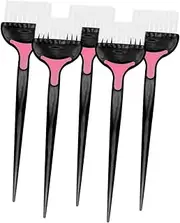 FOMIYES Professional Hair Dye Applicator Brush Soft Oil Comb Hair Tint Brush for Salon Home 5 Pack