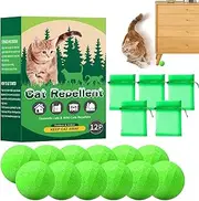 Garden Cat Control,Peppermint Dog Control - Plant-Based Natural Granular Ball to Guard Against Scratch and Chew, Keep Dogs Away from Yard