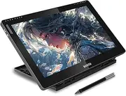 16HD 15.6 Inch IPS Graphics Drawing Tablet Display 1920 * 1080 High Resolution 16K Pressure Level with Rechargeable Stylus Pen/ 20pcs Pen Nips/ 16GB USB Disk/Glove/Cleaning Cloth/