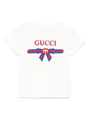 [Gucci Kids] logo-print T-shirt 12-18 White