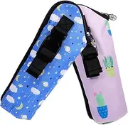 GARVALON Insulated Baby Bottle Cooler Bag 2pc Set Milk Bottle Carrier for Outdoor Travel Insulated Milk Bags Containers