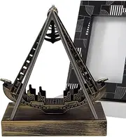 Pirate Ship Desk Ornament, Perpetual Motion Swinging Toy for Home Decor, Electronic Swinging Toy Model, Nautical Pirate Ship Design for Living Room and, Decorative Toy and Home