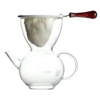 在飛比找Yahoo!奇摩拍賣優惠-現貨 咖啡濾杯 便攜法蘭絨咖啡沖泡壺免濾紙冰滴壺分享壺玻璃壺