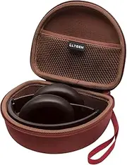 Headphone Case Compatible with Beats Studio Pro/Beats Solo 4 / Beats Studio 3 / Beats Solo 3 / TOZO HA1 and for TOZO HT2 On-Ear Bluetooth Headphones - Reddish Brown+Brown