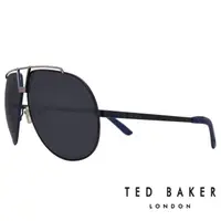 在飛比找momo購物網優惠-【TED BAKER】英國紳士飛行員皮革造型太陽眼鏡(TB1