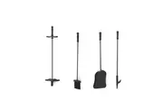 Traderight 4 PCS Fireplace Tool Set Cast Iron
