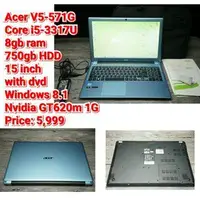 在飛比找旋轉拍賣優惠-Acer V5-571GCore i5-3317U8gb r