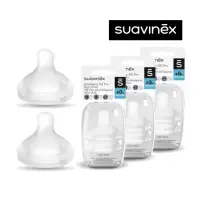在飛比找momo購物網優惠-【suavinex】蘇維妮 奶瓶專用奶嘴2入裝 S/M/L(
