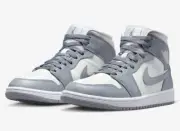 Nike Air Jordan 1 Mid ‘Stealth’ Grey Women’s size US 6 Casual Sneakers New✅