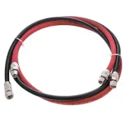 Master Elite Series 6 Foot Air and Fluid Hose Assembly Set with Fittings for ...