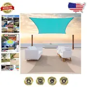 Turquoise UV-Blocking Shade Sail 6' x 17' - Durable and Water-Resistant Canopy