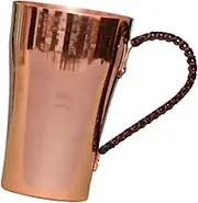 yuksok Moscow Mules Cup Copper Coffee Mug 400ml Birthday Gifts Teaware Copper Mug Copper Tumbler Cup for Coffee Shop Restaurant Milk, with Handle
