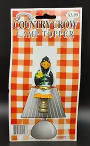 COUNTRY CROW Lamp Topper Finial Animal Farm Farmhouse Lampshade