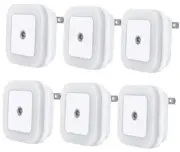 LED Night Light Lamp with Smart Sensor Dusk to Dawn Sensor, Daylight White,