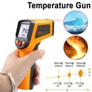 Laser Temperature Gun Non-contact Digital Infrared Thermometer LCD IR Temp Meter