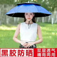 在飛比找樂天市場購物網優惠-頭戴雨傘 遮陽傘 釣魚傘 釣魚傘 帽頭戴式雨傘 帽頭頂雨傘 