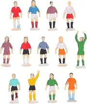 NUOBESTY Dissect Players 3 Sets Sand Table Football Man Mini Action Figures Toys Art Sculpture Figure Soccer Player Toy Figures Mini Football Soccer Figure Character Model Child Number Plastic Diorama