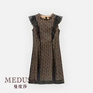 【MEDUSA 曼度莎】現貨-華麗金鍊黑小禮服 （M-XL）｜小禮服 禮服洋裝 連身裙(101-23106)