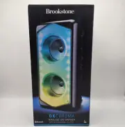 Brookstone DXChroma Wireless Multicolored Led Bluetooth Portable Speaker New
