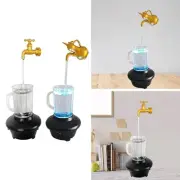 Tabletop Waterflow Decoration Decorative Water Feature with Colorful Light for