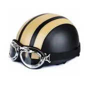 Motorcycle Helmet Unisex Men Women Open Face Half Visor Protection Goggles Safety Helmet