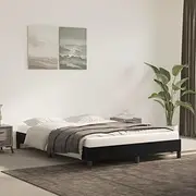 vidaXL Velvet Bed Frame - Modern King Single Size Bed Frame with Superior Stability and Support, Black