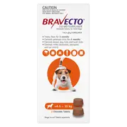 Bravecto Small Dog Orange 250Mg >4.5-10Kg (2Pk)