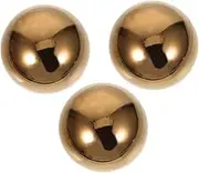 ibasenice 3pcs Decorative Stainless Steel Balls Hollow Ball Decors for Mirror Surface Ornaments for Home Office Garden Decor Durable Gazing Globe Accessories