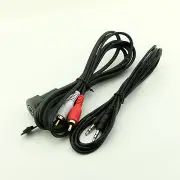 Dash Mountable Aux Input Adapter 2 RCA Male to 3.5mm Female 3.5mm Male Cable 3ft