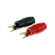 TERMINAL-SPADE-6G Connector: Fork- M4 16mm2 gold-plated insulated black and...