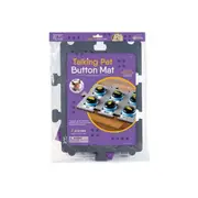 Hunger for Words Rubber/Canvas Mat For Talking Pet Communication Buttons GRY/BLK