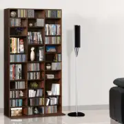 Artiss Bookshelf Display Shelves CD DVD Storage Rack Stand Bookcase Brown BERT