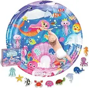 KooKooBaby Water Tummy Time Mat - Xtra Large Sensory Baby Water Mat for Tummy Time & Motor Development - Leak-Proof, Durable Play Mat for Babies 3 Months+ - Infant Water Play Mat for Baby Boys & Girls