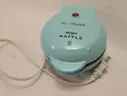 Nostalgia My Mini™ Waffle Maker MWF5TL "Teal" Compact 5" Non-Stick never used