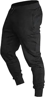 Men's Athletic Sweatpants Casual Drawstring Elastic Waist Sweatpants Workout Running Track Pants with Pockets