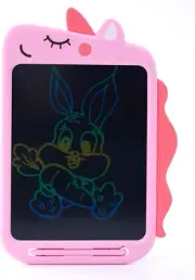 Pink Unicorn LCD Writing Tablet Kids, Magical Doodle Drawing Pad Girls and Boy