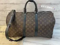 在飛比找Yahoo!奇摩拍賣優惠-《真愛名牌精品》LV M56711 KEEPALL BAND