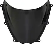 MORREZ Motorcycle Double Bubble Windscreen Windshield Shield Screen Compatible with GSXR1000 GSXR 1000 K7 K8 2007 2008