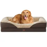 Memory Foam XL Dog Bed for XLarge Sized, Extra Large Orthopedic Dog Sofa with...