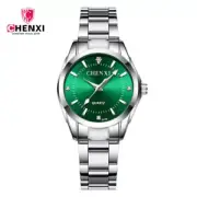 Girls Watch Brand Quartz Watches Ladies Women Steel Green Dial Wristwatch