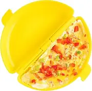 Microwave Poached Egg Cooker, Microwave Omelette Machine, Nonstick Silicone Frying Pan with Lid, Cooking Gadget for Steaming Eggs, Breakfast Maker
