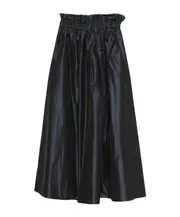 Herno A-Line Elasticated Waistband Midi Skirt IT40 Oxford blue