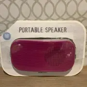 Vivitar Portable Speaker With 3.5mm Audio Jack - Pink- New