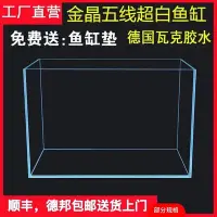 在飛比找Yahoo!奇摩拍賣優惠-專場:金晶五線超白魚缸客廳小型生態缸草缸迷你造景缸家用水草缸