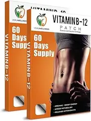 Veru Wellness B12 Patch - Energy Boost (2-Pack) – 120 Day Supply B12 Patches - No Caffeine